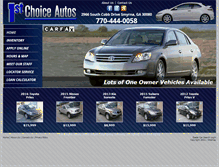 Tablet Screenshot of 1stchoiceautosga.com